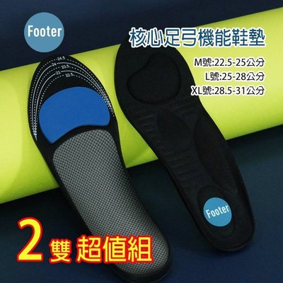[開發票 Footer] 核心足弓機能鞋墊 足弓支撐  2件超值組;蝴蝶魚戶外