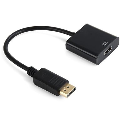 DP公轉HDMI母轉接頭 DisplayPort公轉HDMI母轉接線 1080p+音頻顯示卡 DP-006