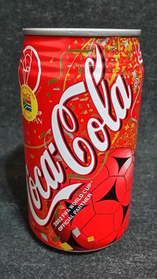 早期懷舊日本可口可樂鋁罐-2002年世界杯足球賽紀念罐(350ml/已停產/未開封)