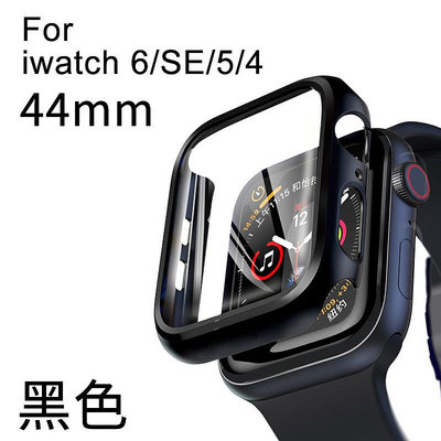 蘋果手表se保護殼iWatch6鋼化膜applewatch殼膜一體s6/5/4/3/2/1代44mm全包防摔套40毫米磨