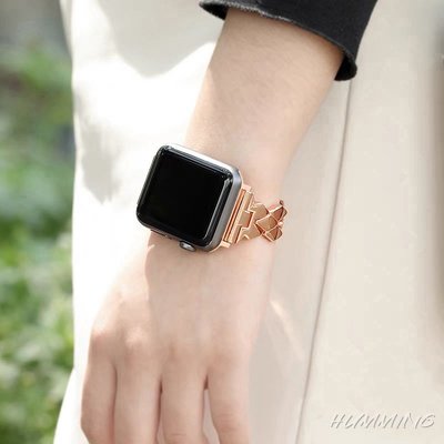 森尼3C-時尚小眾金屬錶帶  Apple Watch S8 7代 SE 4 5 6 蘋果錶帶 45mm 44mm 女士錶帶-品質保證