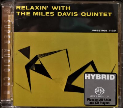 邁爾士戴維斯 Relaxin` With The Miles Davis Quartet SACD【美版已拆如新】可以在CD Player播放
