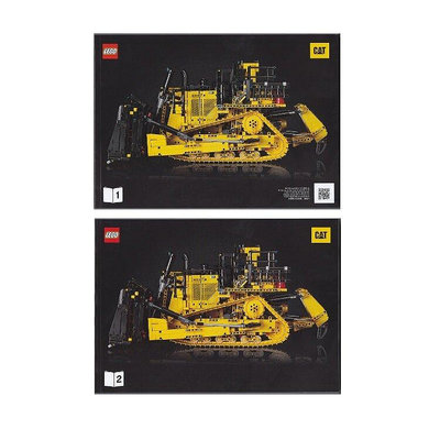 創客優品 【上新】LEGO樂高 套裝拆出 拼搭手冊 42131 卡特彼勒D11推土機 1套2冊 LG1337