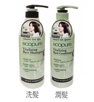 【美妝行】韓國 Ecopure 草本舒活洗髮乳 護髮素(潤髮乳)700ml