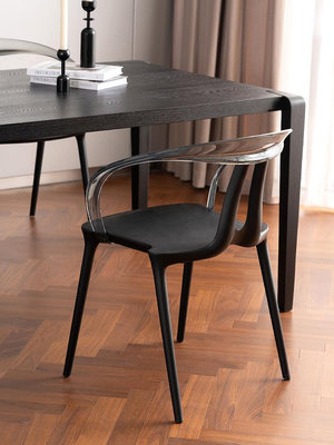 星威starway北歐透明餐椅極簡設計師款輕奢家用非亞克力椅子