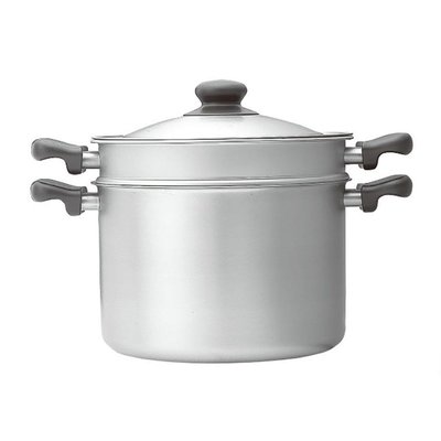 日本柳宗理不鏽鋼雙耳高鍋/霧面-22CM/附不鏽鋼蓋及濾網高湯鍋義大利麵鍋