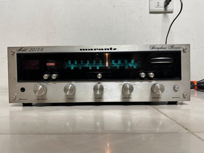 經典MARANTZ 2215B FM/ AM TUNER 古典收音機 指針式 立體燈會亮 可接黑膠/日本製造 品項漂亮~