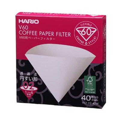 日本製 HARIO V60 咖啡濾紙1~4杯用 手沖式錐型濾紙盒裝 咖啡濾紙