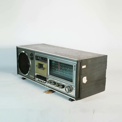 1980年代上海美多牌老式收錄機收音機磁帶卡帶錄音機功能基本