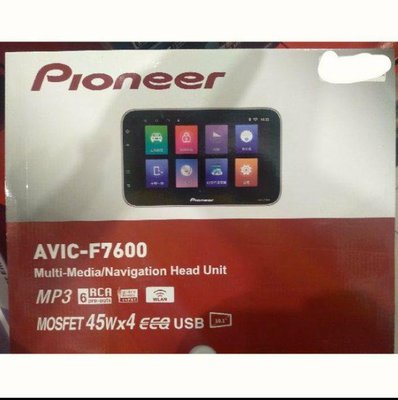 先鋒 PIONEER【AVIC-F7600T】10吋觸控螢幕主機 內建導航/USB/藍芽/手機鏡像..