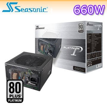 【捷修電腦。士林】 海韻SeaSonic Platinum 760W 80Plus 白金牌電源供應器 $ 6590
