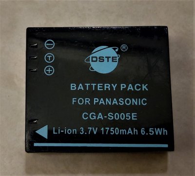 Panasonic CGA-S005E 數位 相機 充電 Li-ion 鋰電池 1750 mah 3.7v 二手良品