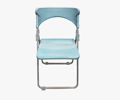 【宏品二手家具館】中古傢俱 家電 C40606*淡藍色折合椅*各式桌椅 中古家具 折合椅 鐵椅 會議桌椅