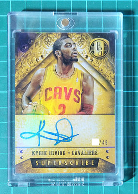 2013-14 Gold Standard Superscribe Kyrie Irving auto #/49