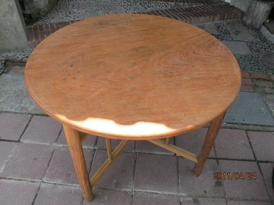 【晉商】台灣櫸木(紅雞油木)  獨板圓桌
