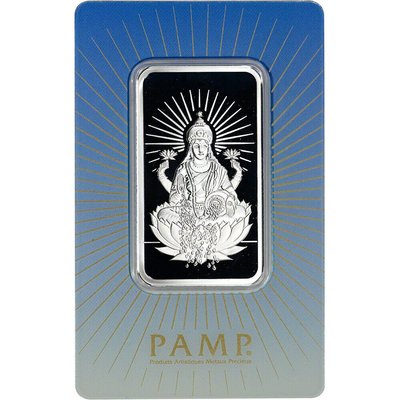 【海寧潮期貨】瑞士PAMP公司坐蓮觀音1盎司精制紀念銀條