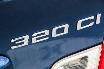 ~圓夢工廠~ BMW 320CI 後車箱鍍鉻字貼 同原廠款式 字體高度 2cm