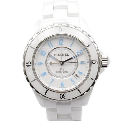 CHANEL 香奈兒  J12 H3827  白色 藍色 手錶 日本現貨 包郵包稅 9.5成新【BRAND OFF】