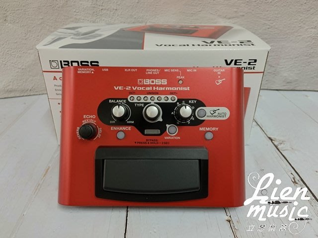 『立恩樂器 效果器專賣』Roland BOSS VE-2 Vocal Echo 人聲 和聲 主唱 效果器 VE2