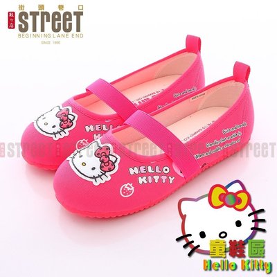 【街頭巷口 Street】Hello Kitty 凱蒂貓 童鞋 可愛大頭KT 休閒舒適 帆布鞋 KT715145P