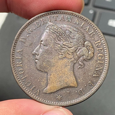 二手 英屬澤西島1877年112先令大銅幣 維多利亞 直徑31m 錢幣 銀幣 硬幣【奇摩錢幣】2419