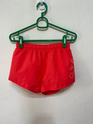 「 二手衣 」 Adidas 兒童運動短褲 M號（橘紅）44