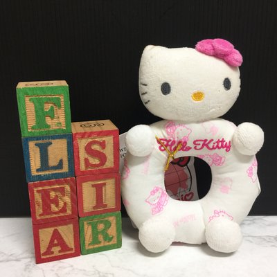 【FleaSir福利社】出清現貨 代理版 Hello Kitty 凱蒂貓 甜甜圈造型嬰兒小寶寶專用 手搖鈴/鈴鐺 Y05