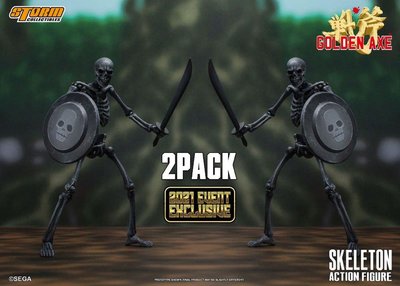 全新 Storm Toys 1/12 戰斧 Golden Axe 骷髏戰士 Skeleton 2 Pack