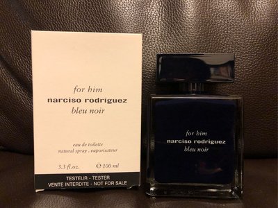 ☆~咖啡香~☆ (法倈麗公司貨)Narciso Rodriguez for him bleu noir紳藍 男淡香水100ML tester 包裝