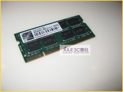 JULE 3C會社-正 創見Transcend TS256MSQ64V6U DDR2 667 2GB 2G PC5300/雙面/相容性高/終保/NB 記憶體