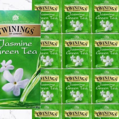 【熱賣下殺價】川寧茉莉花茶100片 Twinings茶葉進口綠茶包餐廳商用袋泡茶