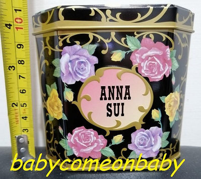 品牌紀念 禮物盒 鐵盒 ANNA SUI 古典 玫瑰 置物盒 收納