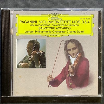 企鵝三星/香港CD聖經/Paganini帕格尼尼小提琴協奏曲 Accardo阿卡多/小提琴 早期德國版