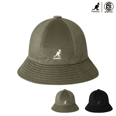 KANGOL CORD CASUAL 燈芯絨 鐘型帽 黑 / 灰 圓頂漁夫帽 百搭款 秋冬款 正版 圓頂帽  袋鼠帽