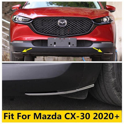 台灣現貨MAZDA 適用於馬自達 CX-30 CX30 2020-2022 前  後保險槓角保護保護條蓋裝飾不銹鋼配件