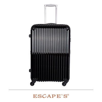【Chu Mai】Escapes B5858T 可擴充拉鍊拉桿箱 擴充行李箱 行李箱 旅行箱-黑色(28吋)(免運)