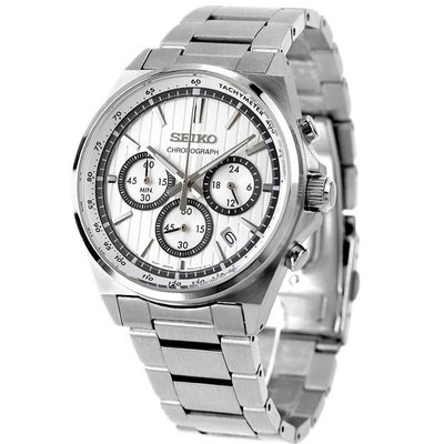 預購 SEIKO SBTR031 精工錶 41mm 銀白色面盤 不鏽鋼錶帶 男錶 女錶