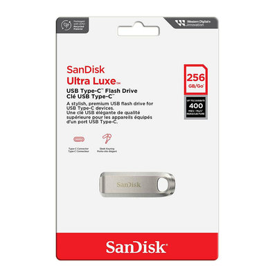 SANDISK Ultra Luxe CZ75 256G USB Type-C 金屬隨身碟 400MB/s (SD-CZ75-256G)