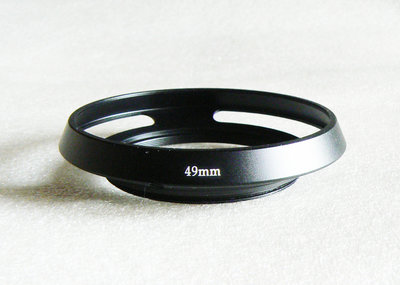 【悠悠山河】49mm螺紋口徑 超薄 Leica款式 鏤空 廣角金屬遮光罩 24mm全幅鏡無暗角 16mm變焦鏡非全幅可用