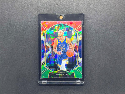 SP冰碎紅綠亮！咖喱 Stephen Curry 美炸Select Concourse Ice Green Red Prizm版金屬球員卡 2020-21