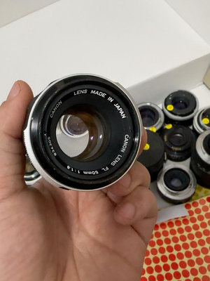 佳能Canon Fl口50 1.8 FL 手動對焦鏡頭