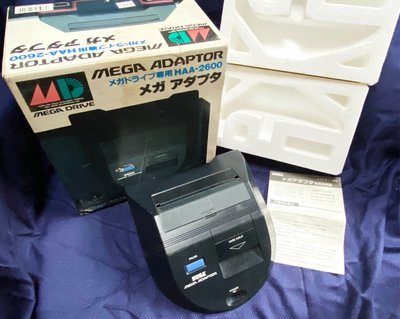 SEGA 世嘉 MAGA Drive MD MARK3 卡帶轉接器 MEGA ADAPTOR 盒裝品 台灣代理商貨 原裝進口
