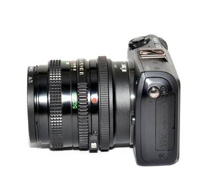 全新Canon FD 老鏡頭轉 EOS M M3 M6 M10 M100機身 可調光圈 機身鏡頭 轉接環 KW84