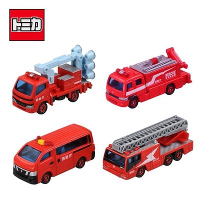 TOMICA 消防車組2 玩具車 消防車輛 雲梯車 多美小汽車【856542】