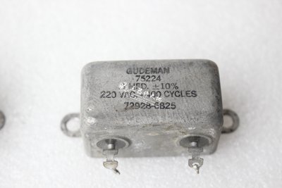 240.古德曼二手 GUDEMAN 0.47/0.5/1.5uF 220VAC膽機發燒電容二個特價2000