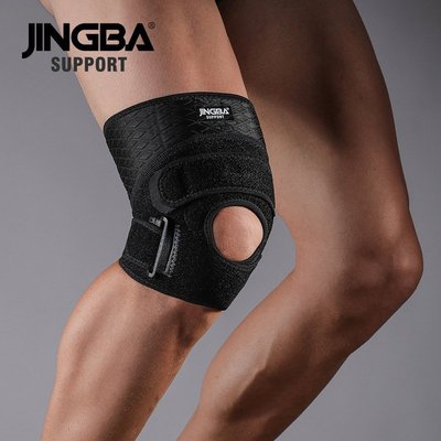 現貨 JINGBA SUPPORT 護膝 加壓減震護膝籃球騎行登山運動健身廠家簡約