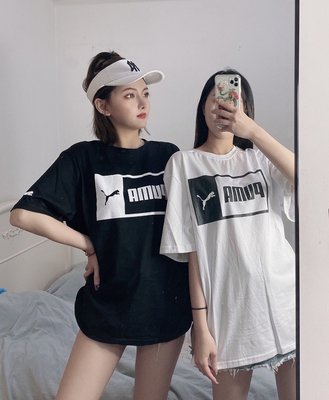 PUMA彪馬女生短袖 2022夏季新款女t恤 韓版時尚上衣 個性半袖體恤衫