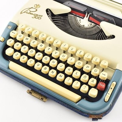 下殺-德國1957年老式機械古董打字機可打字復古 Princess 文藝禮物收藏