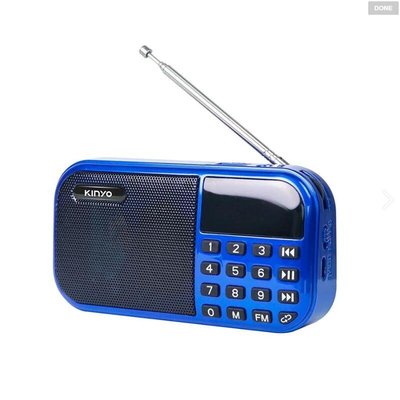 【KINYO】大聲量口袋型USB收音機 (RA-5515)【迪特軍】