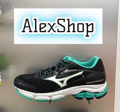 艾力克斯 MIZUNO WAVE INSPIRE 12 女 J1GD124406 藍黑 慢跑鞋